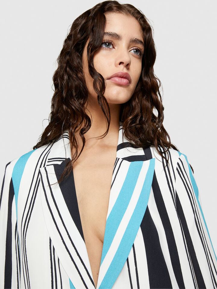 Printed blazer - women's blazers - Multi-color | Sisley image number 6